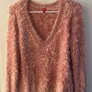 Pink furry Guess sweater